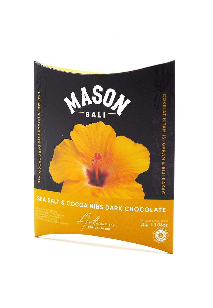 Salt & Cocoa Nibs Dark Chocolate Bar (30g) 3