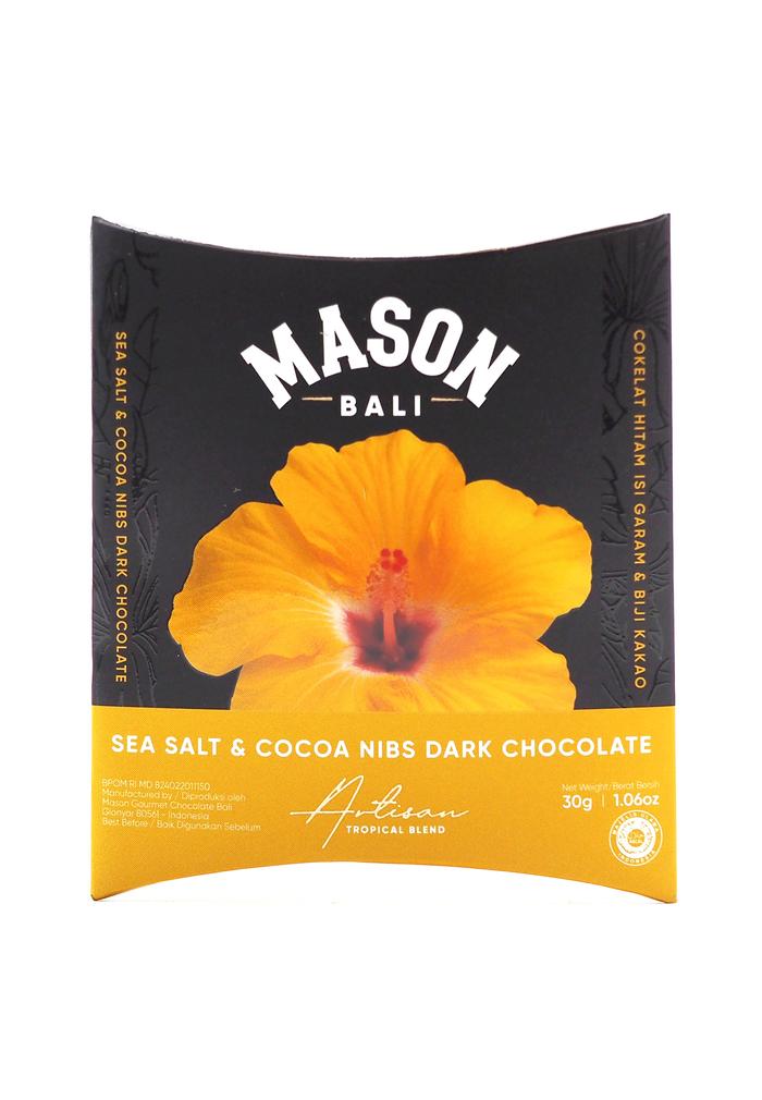 Salt & Cocoa Nibs Dark Chocolate Bar (30g) 2